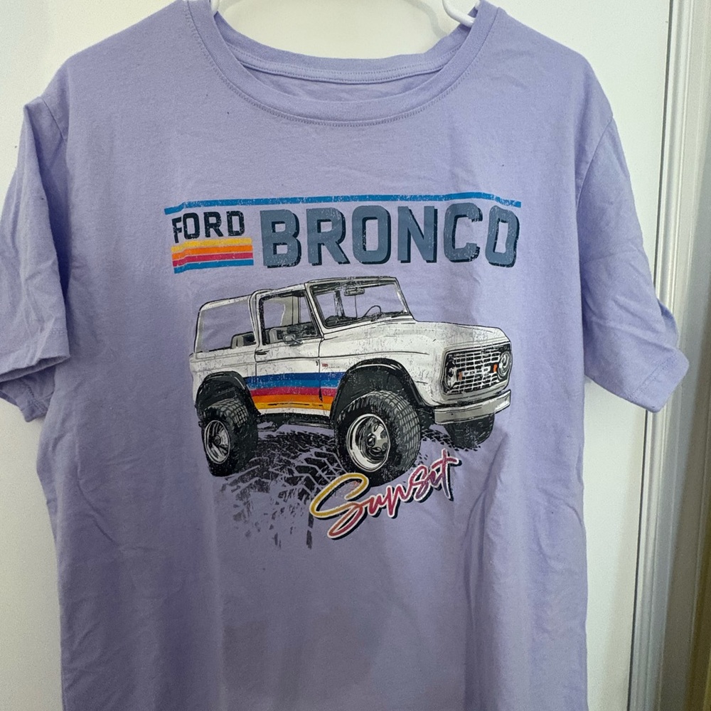 Ford Bronco Lavender Tee with Graphic